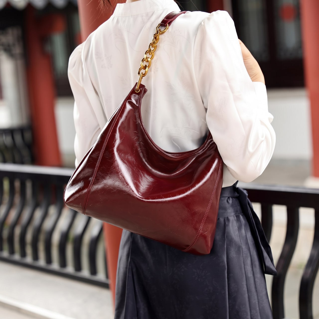 Ruby Vow Shoulder Tote