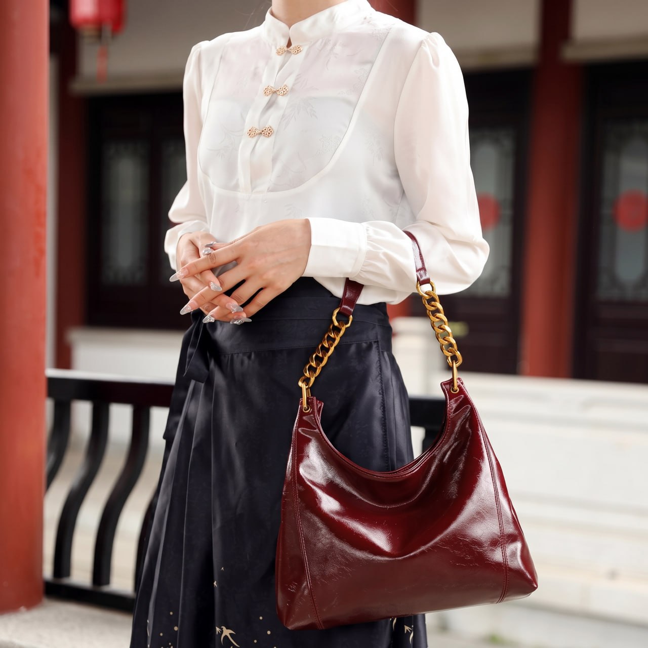 Ruby Vow Shoulder Tote