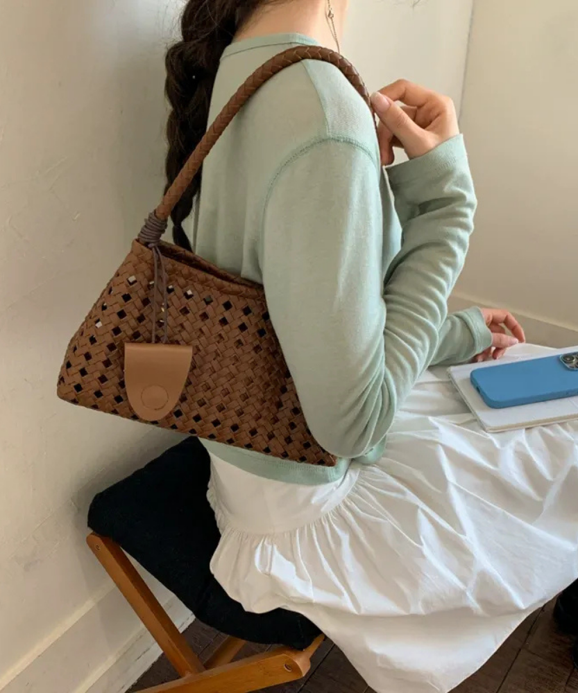 Tesoria Woven Shoulder Bag