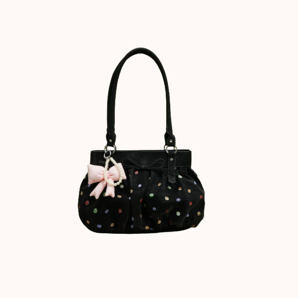 Caspina Polka Dot Shoulder Bag