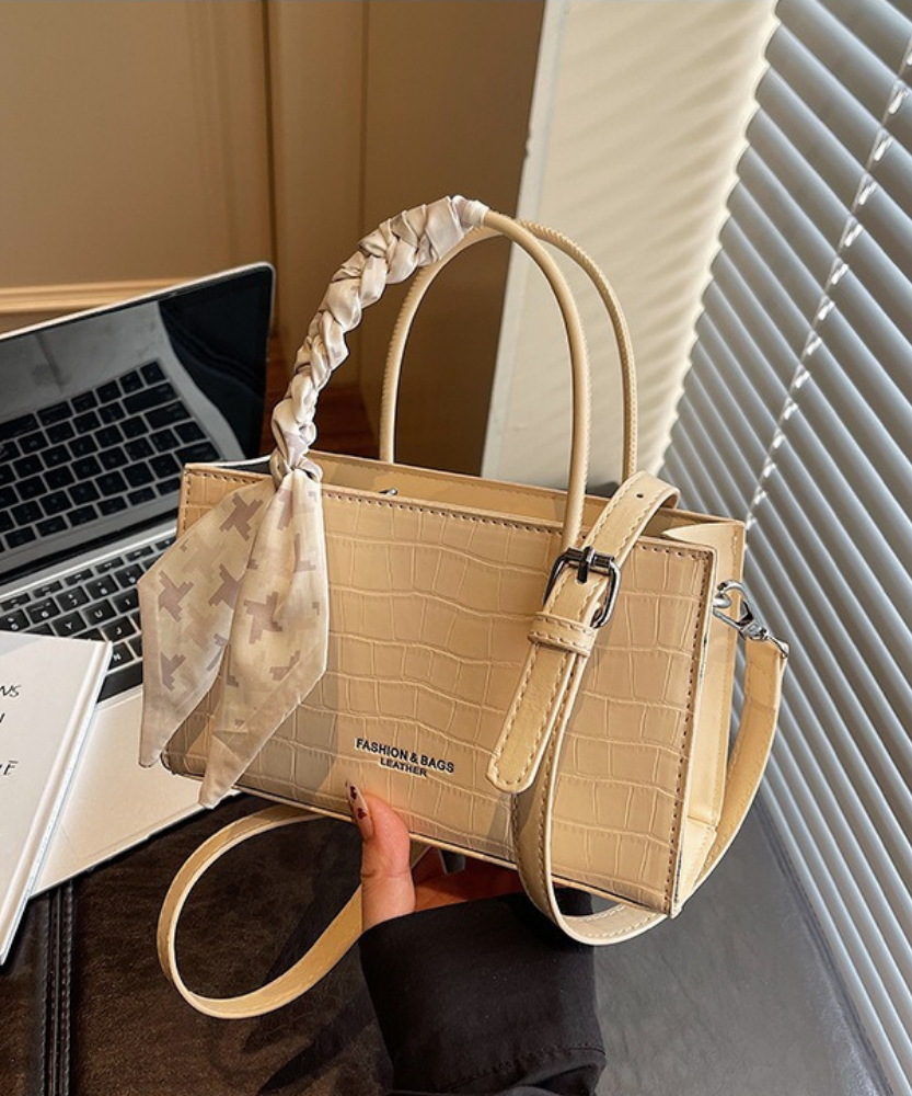 Novera Croc-Embossed Mini Shoulder Bag