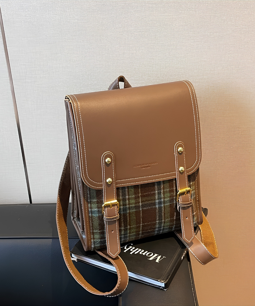 Kavira Plaid Backpack