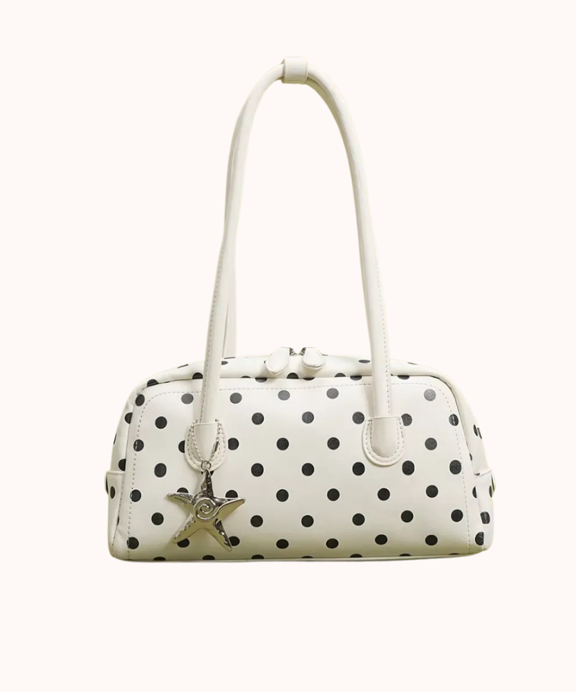 Poléris Polka Dot Barrel Bag