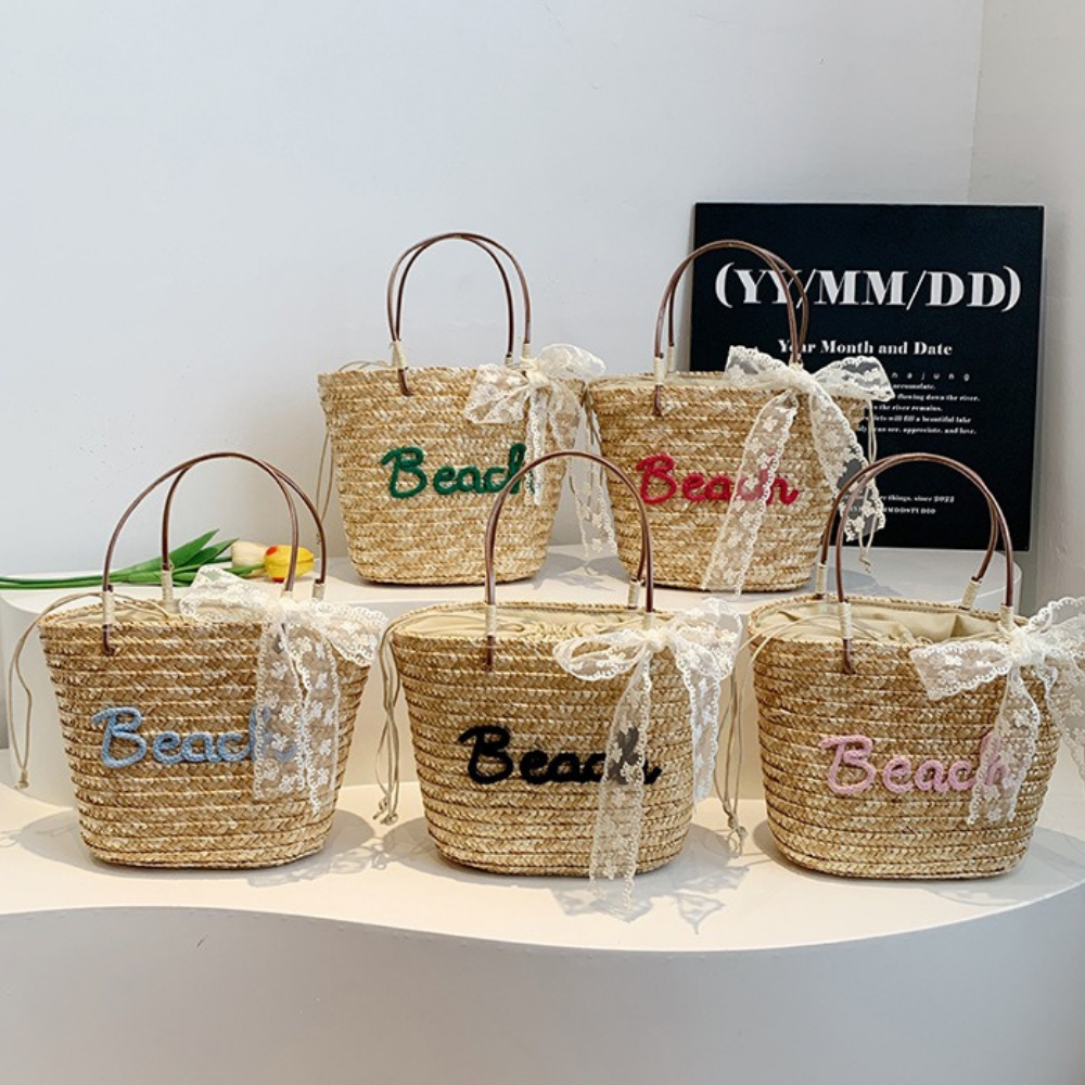 Marcelline Woven Mini Tote Bag