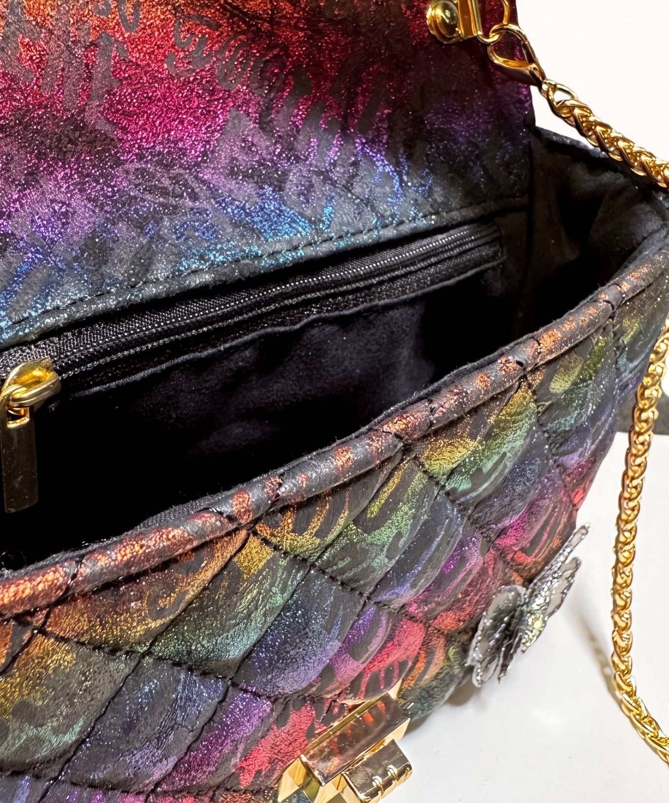 Sac à poignée supérieure matelassé Iris