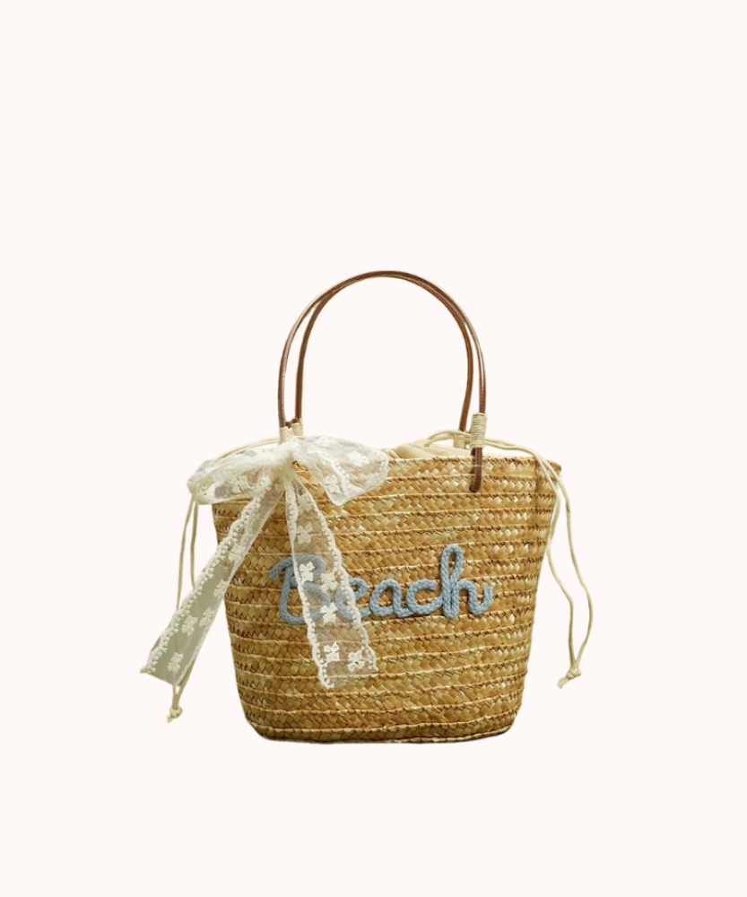 Marcelline Woven Mini Tote Bag