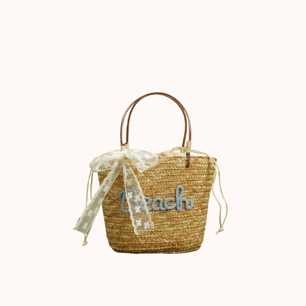 Marcelline Woven Mini Tote Bag
