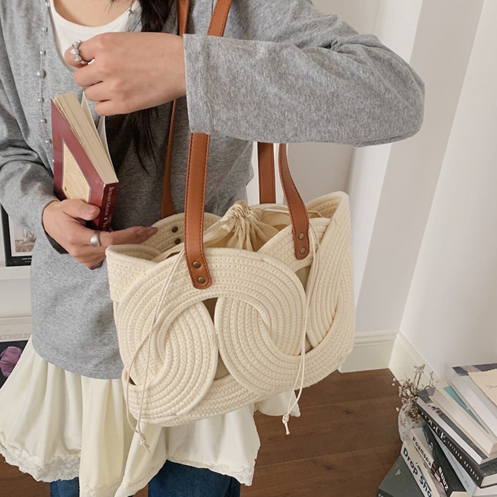 Tyvera Woven Shoulder Bag