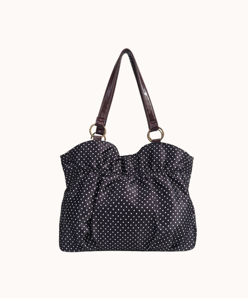 Kaly Ruched Bow Shoulder Bag