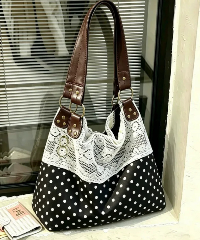 Nivoria Polka Dot Shoulder Bag