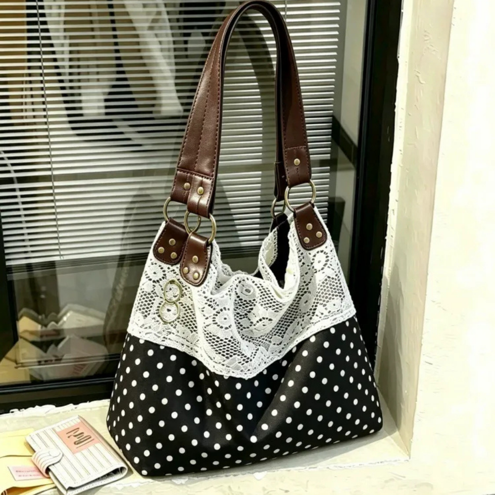 Nivoria Polka Dot Shoulder Bag