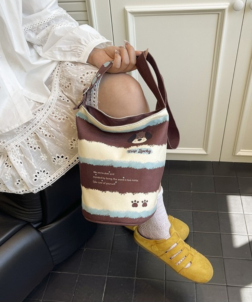 Kerina Printed Bucket Bag