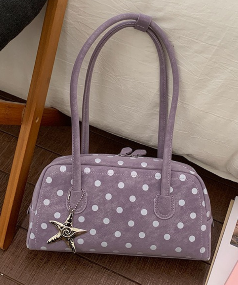 Poléris Polka Dot Barrel Bag