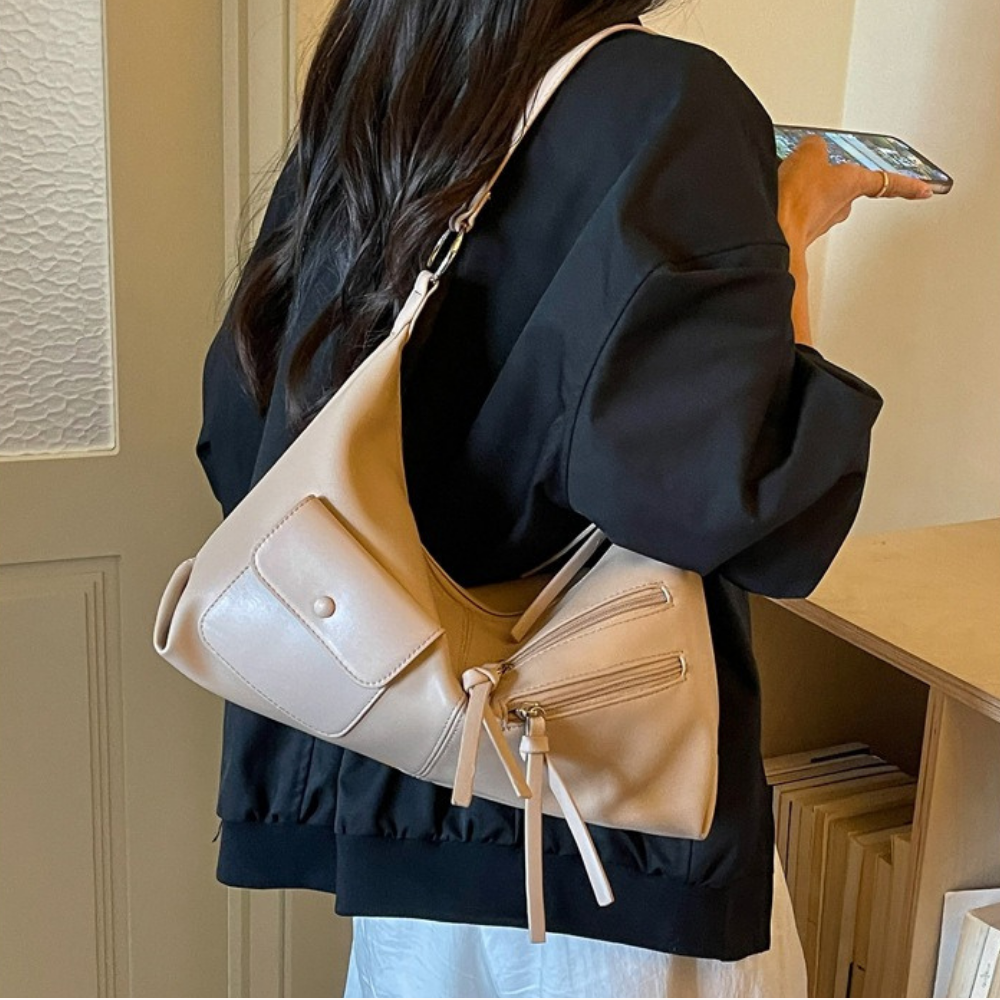 Tazielle Zip Pocket Shoulder Bag