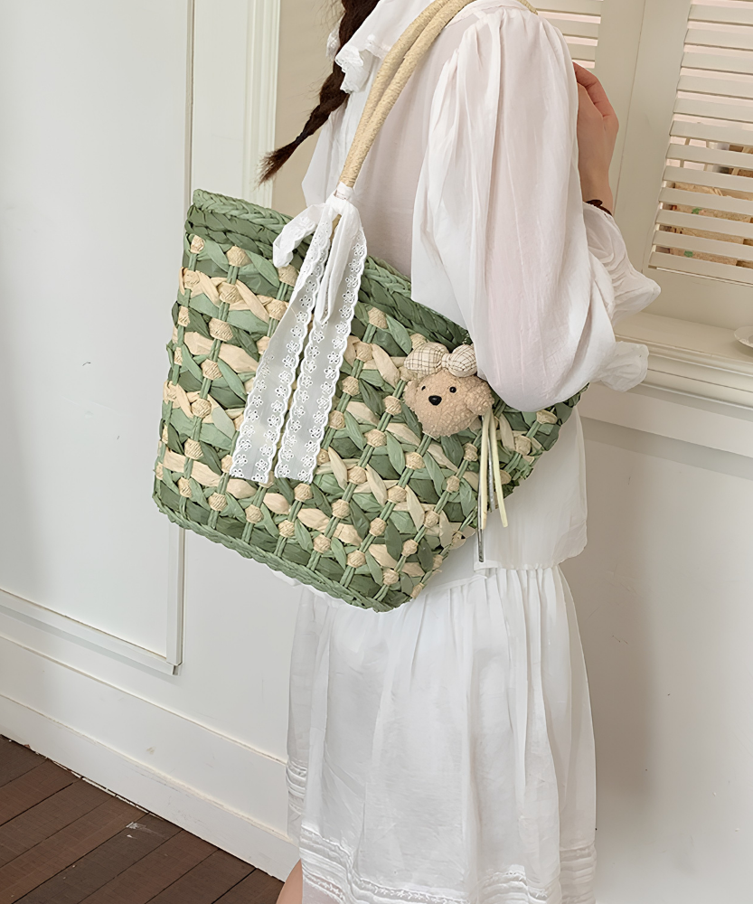 Sylka Woven Tote Bag