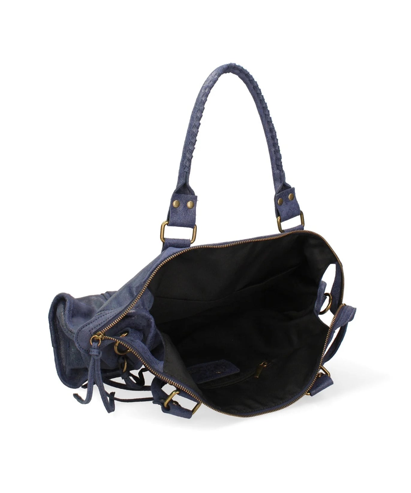 Throttle Studded Top-Handle Bag