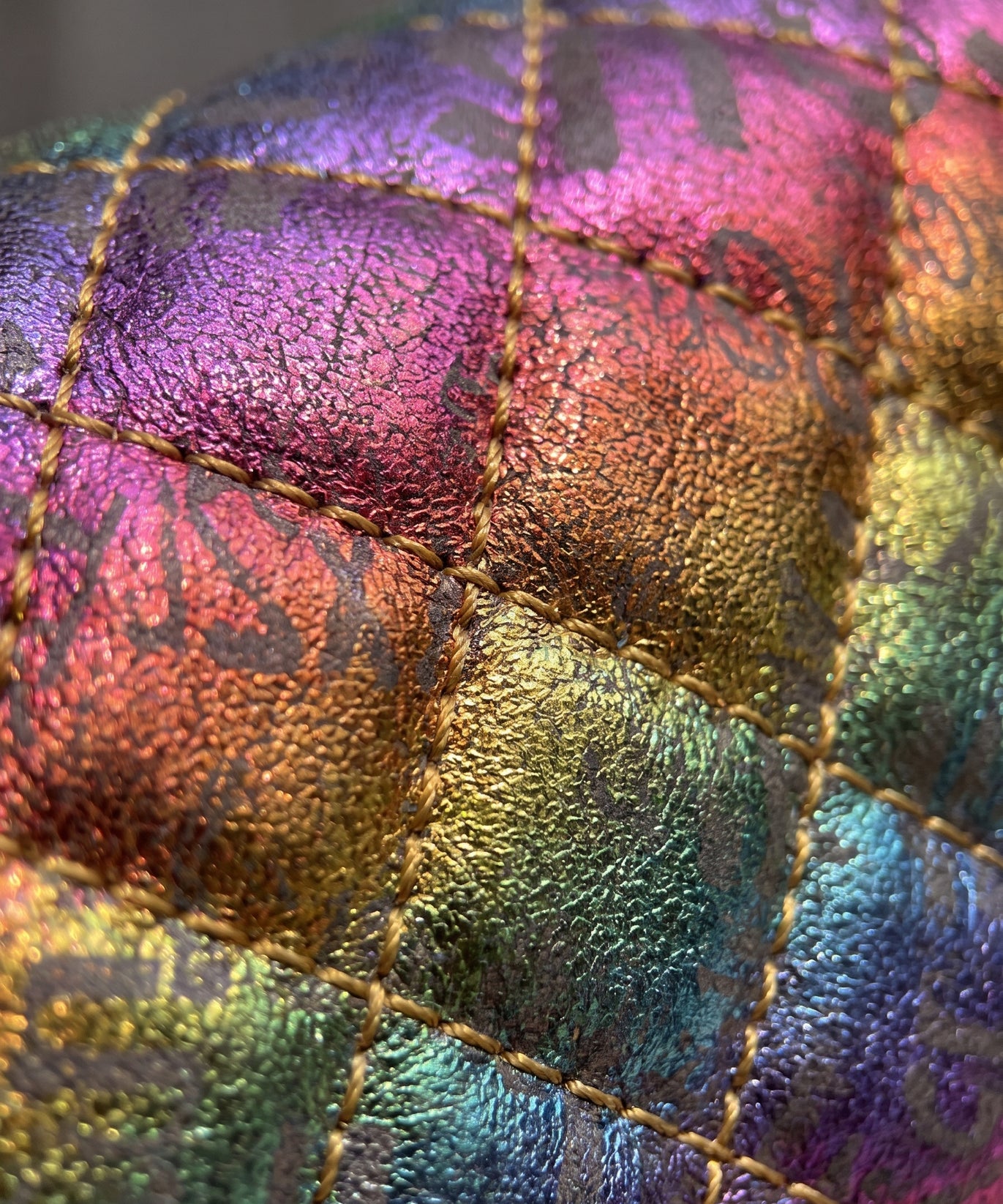 Sac à poignée supérieure matelassé Iris