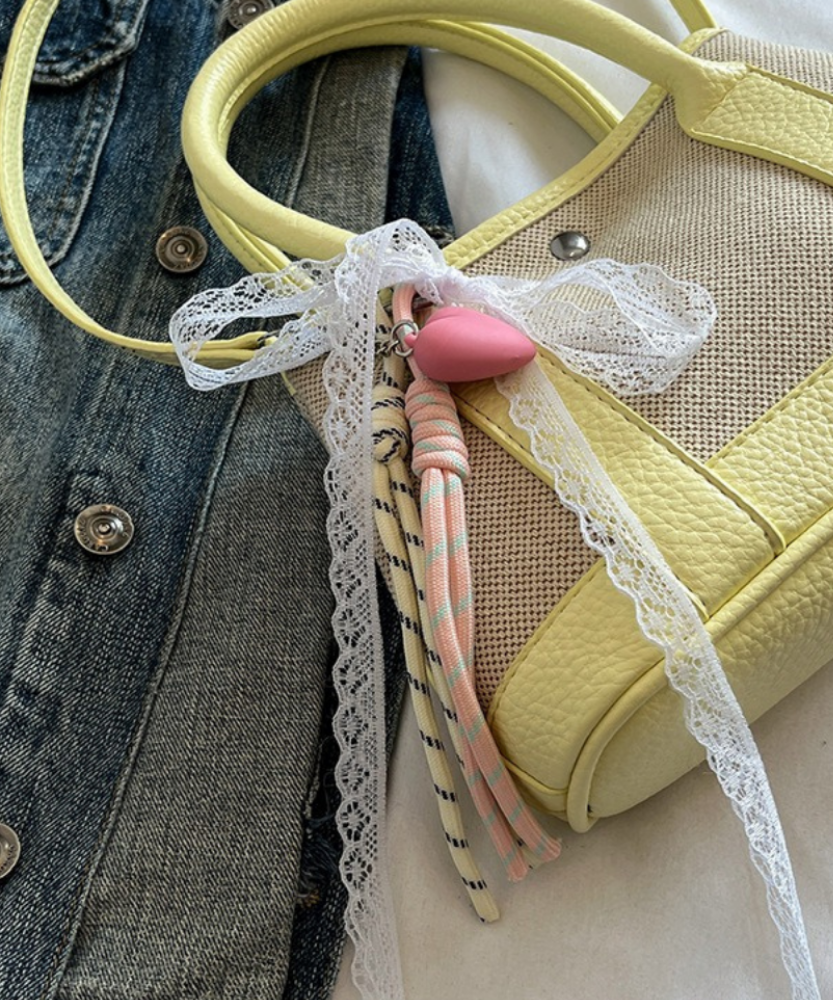 Liorvane Lace Charm Mini Handbag