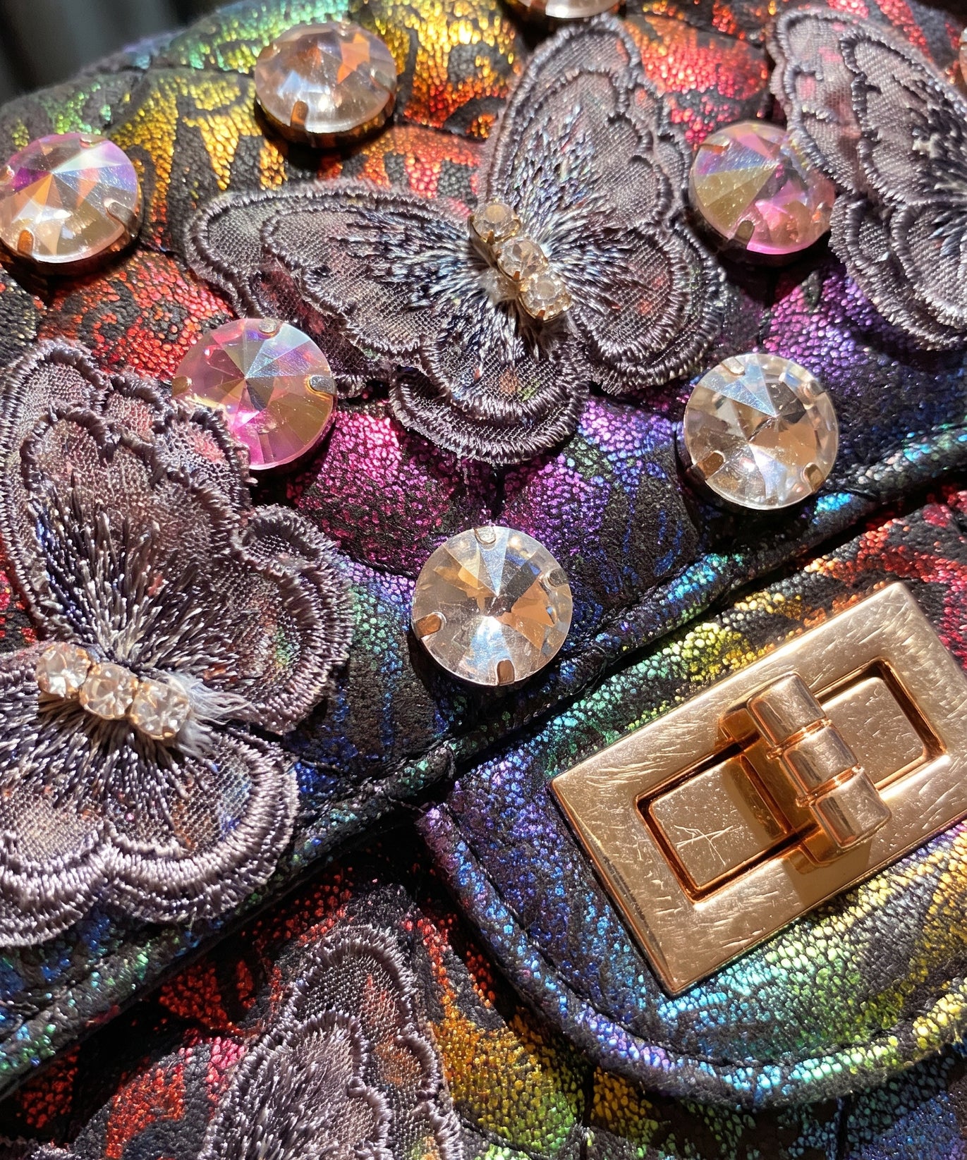 Sac à poignée supérieure matelassé Iris