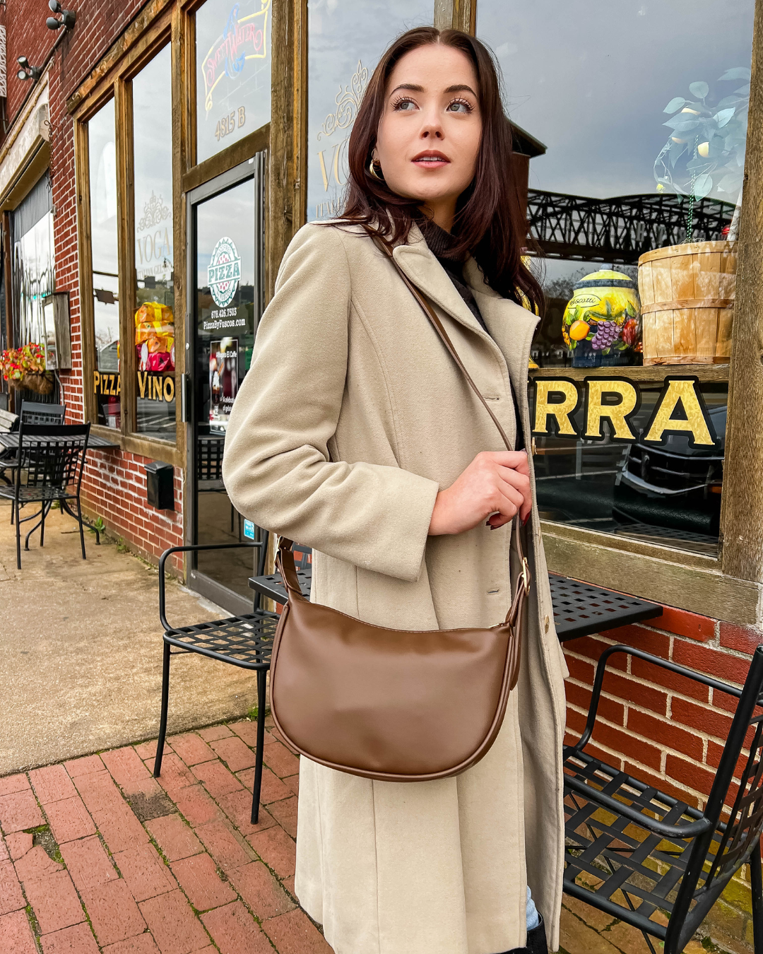Belloria Vegan Leather Crossbody Bag