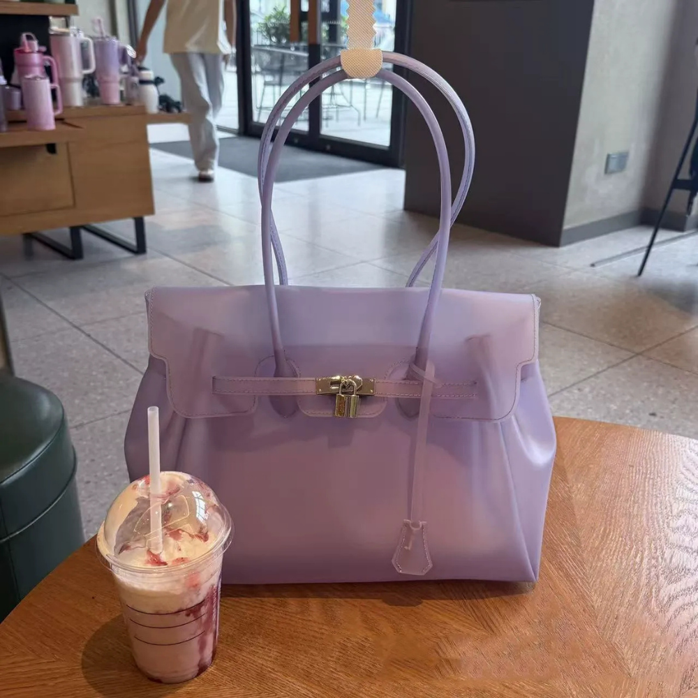 Petalune Lock Tote Bag