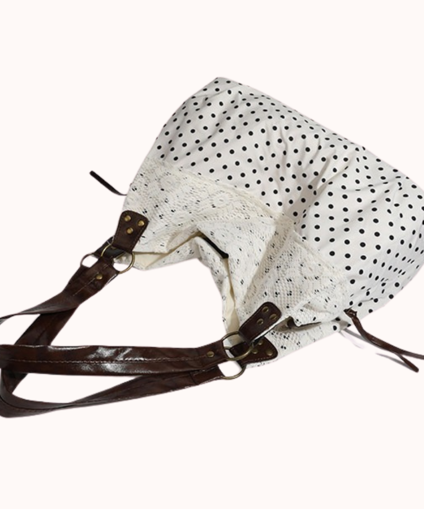 Nivoria Polka Dot Shoulder Bag