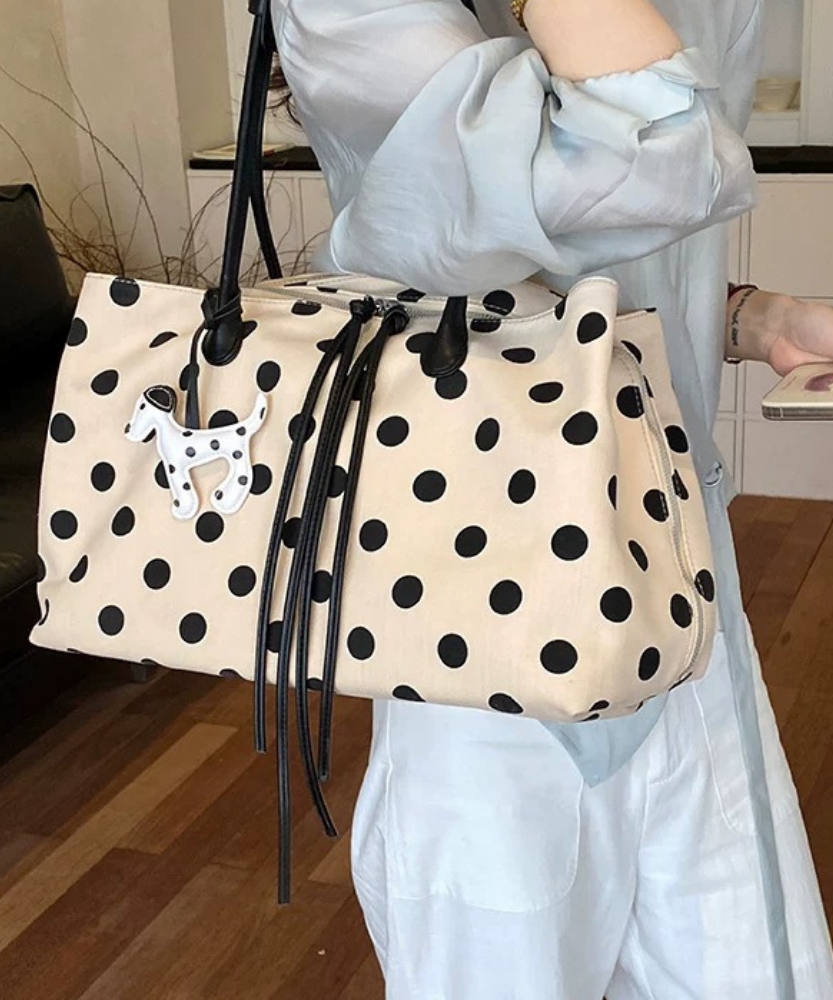 Perlina Polka Dot Tote Bag
