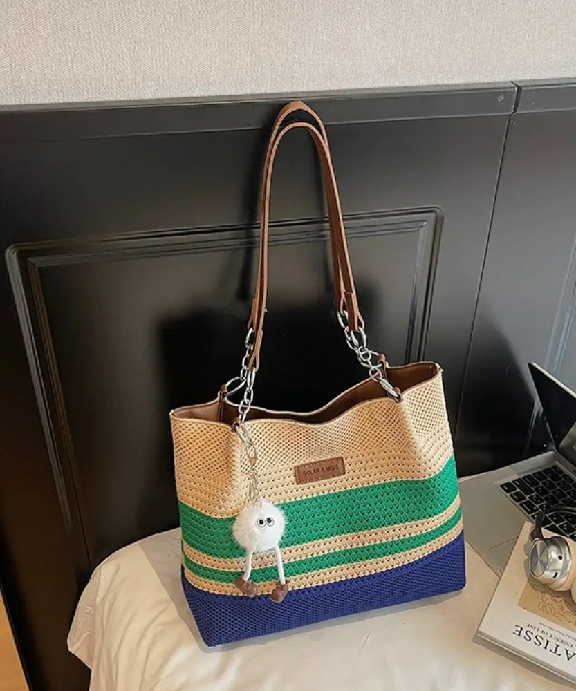 Vivelle Woven Tote Bag