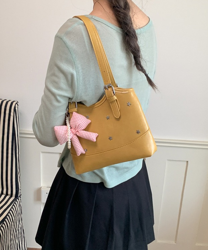 Perlisa Bow Charm Shoulder Bag