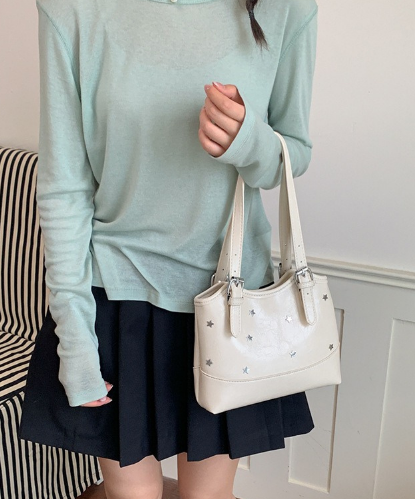 Perlisa Bow Charm Shoulder Bag