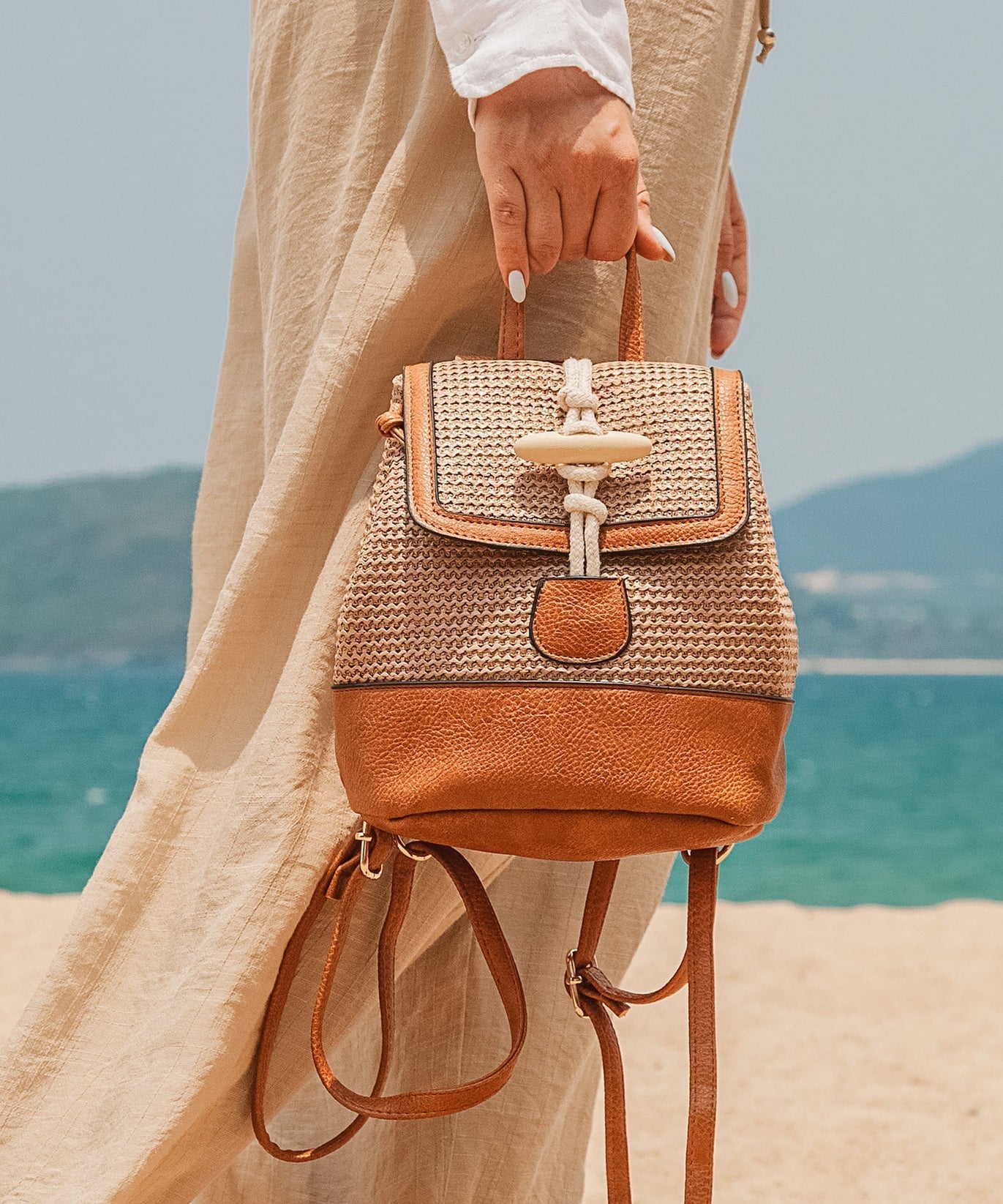 Octavienne Vegan Leather Backpack