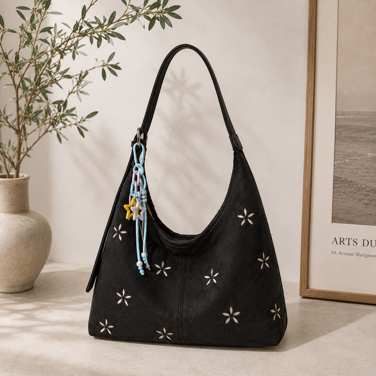 Violette Floral Bucket Bag