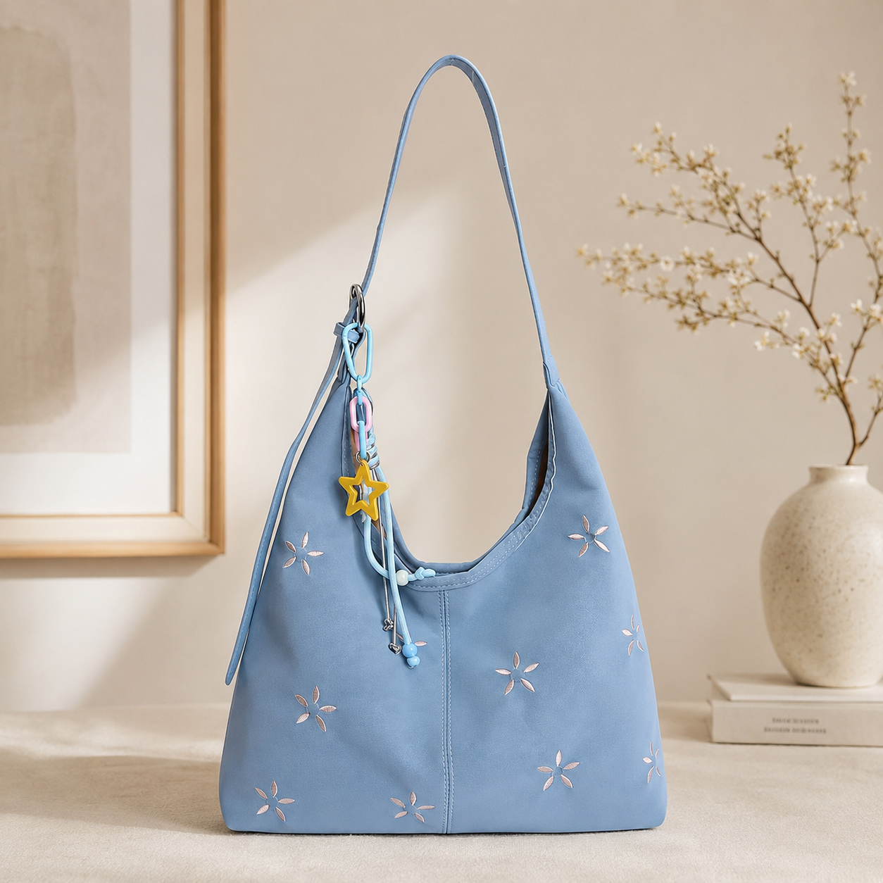 Violette Floral Bucket Bag