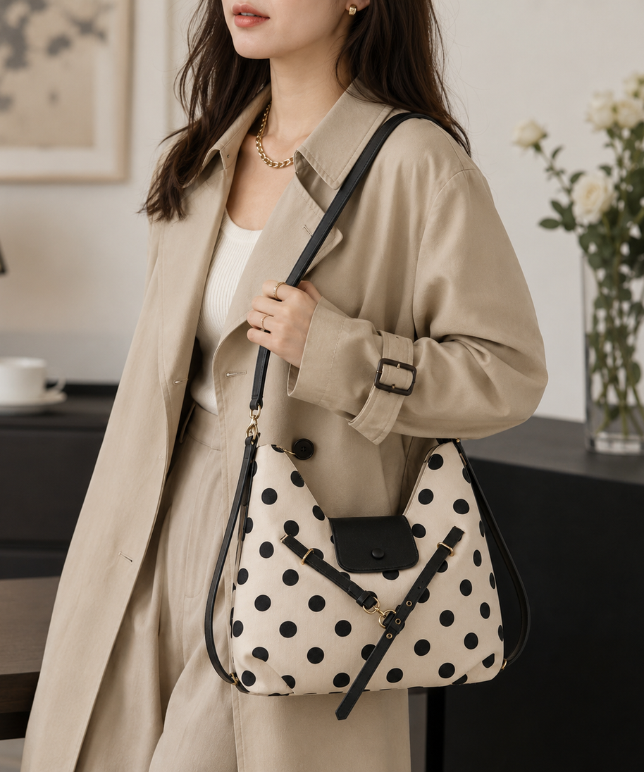 Dottara Polka Dot Shoulder Bag