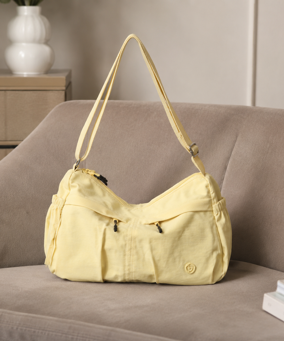 Fabria Ruched Shoulder Bag