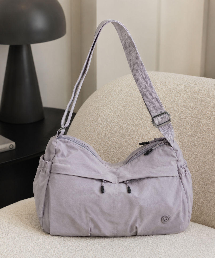 Fabria Ruched Shoulder Bag