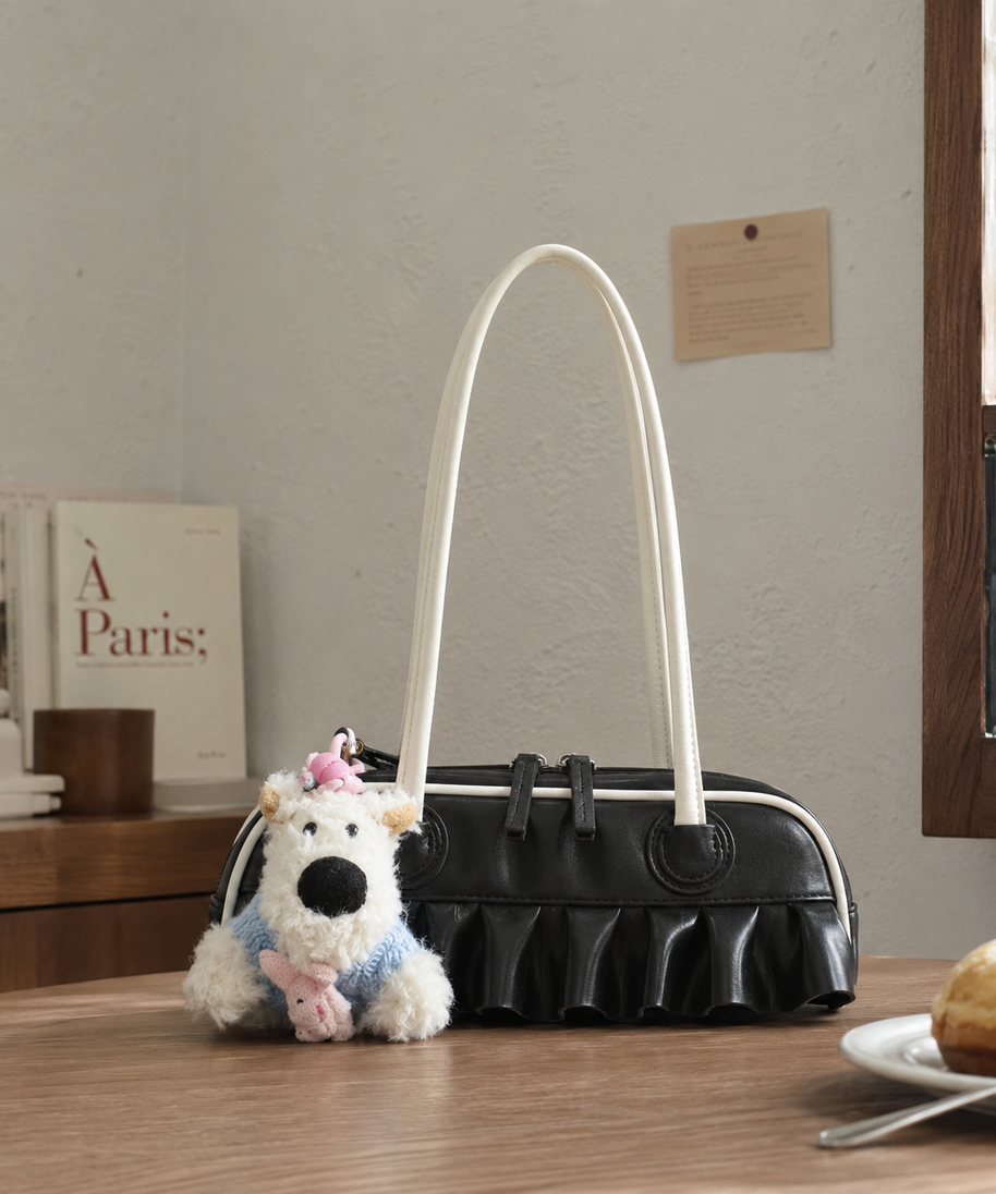 Mavelle Ruffle Shoulder Bag
