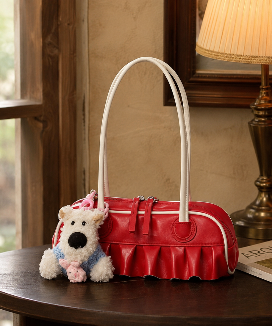 Mavelle Ruffle Shoulder Bag