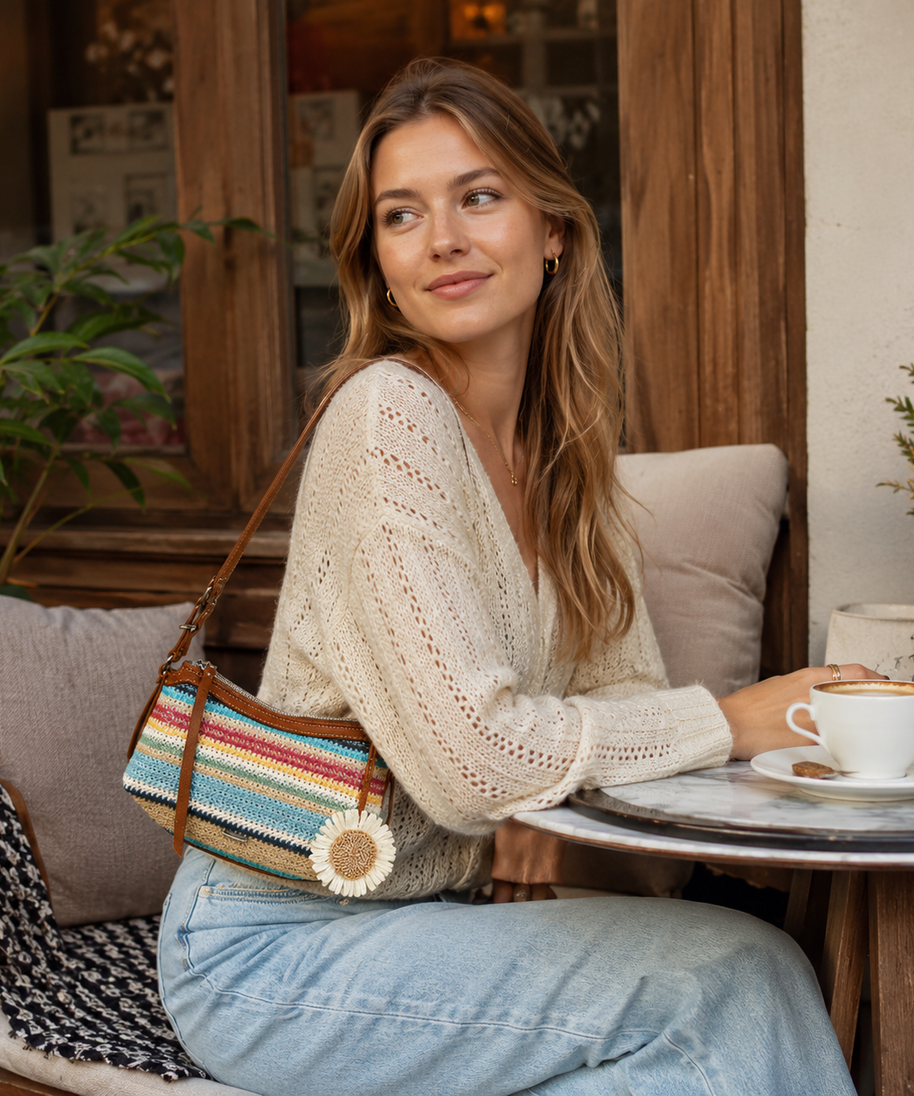 Solene Woven Shoulder Bag