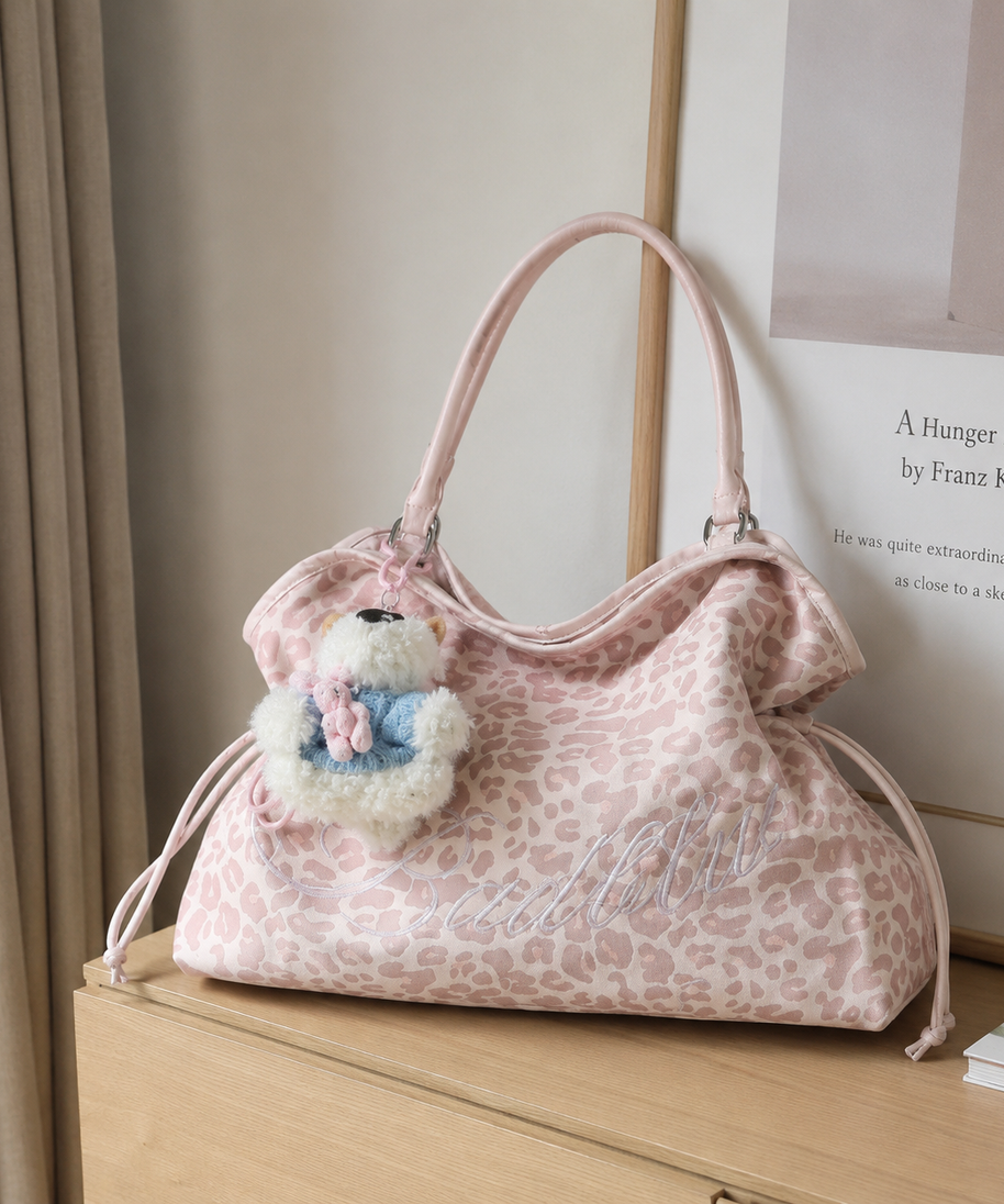 Roselle Leopard Print Shoulder Bag