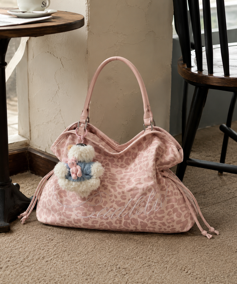 Roselle Leopard Print Shoulder Bag