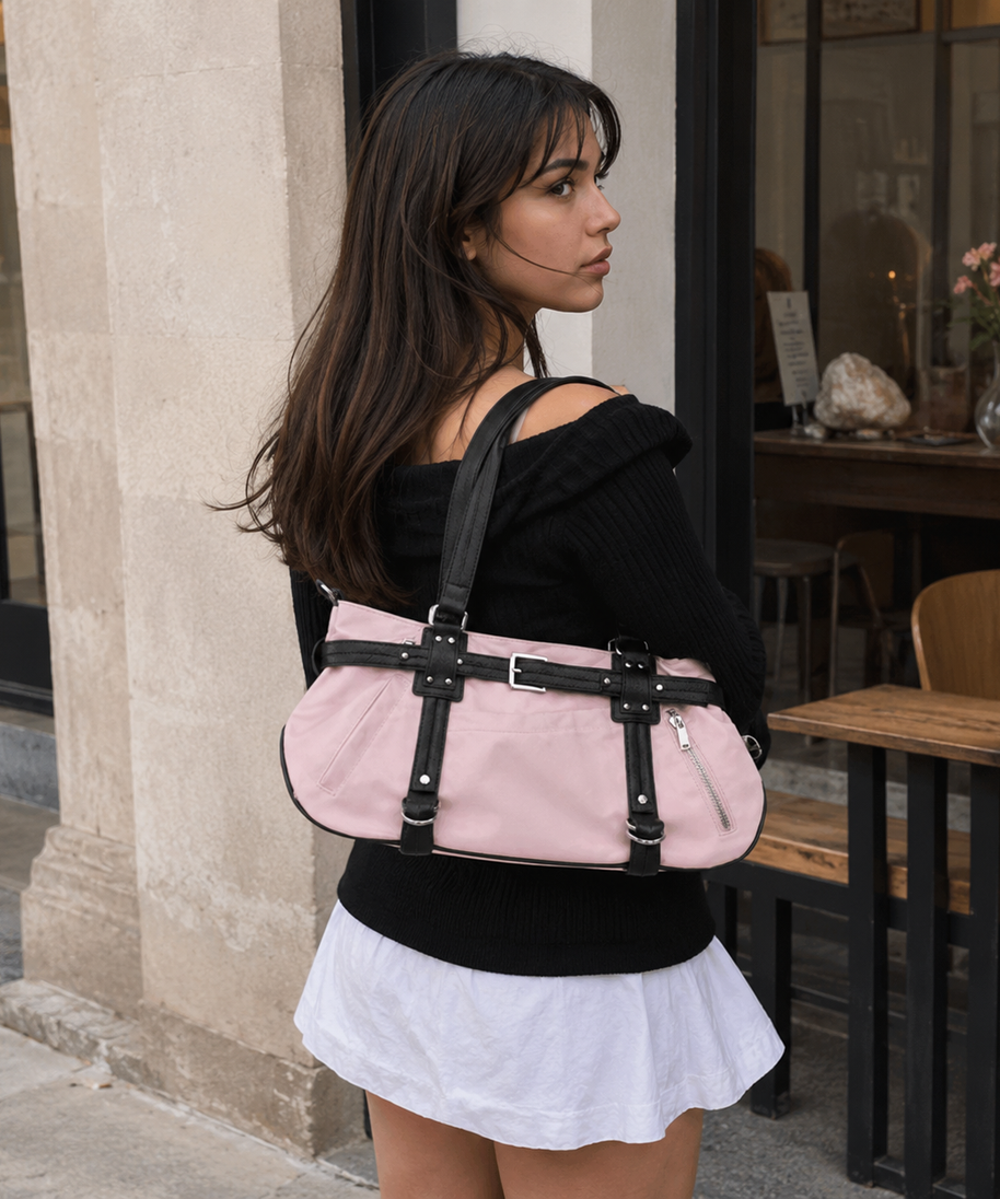 Ombrita Belted Shoulder Bag