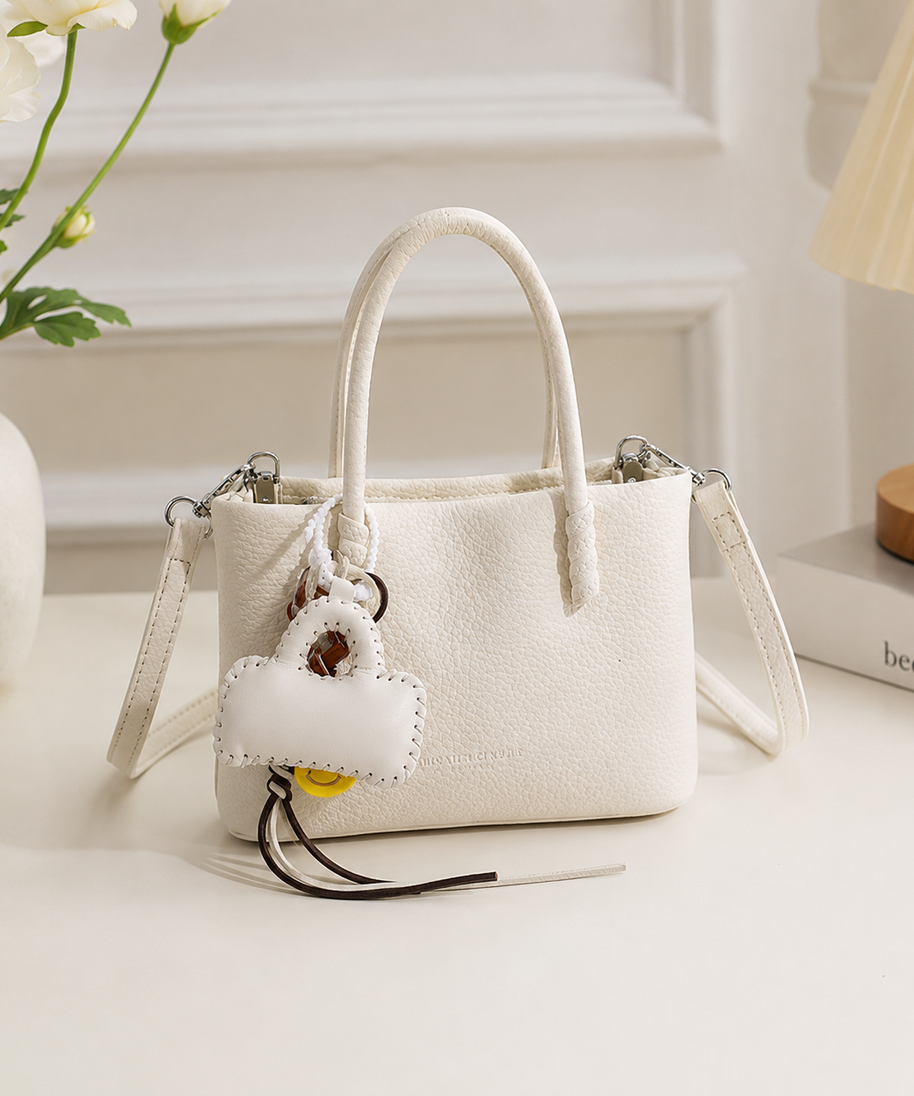 Dolciana Heart Charm Bucket Bag