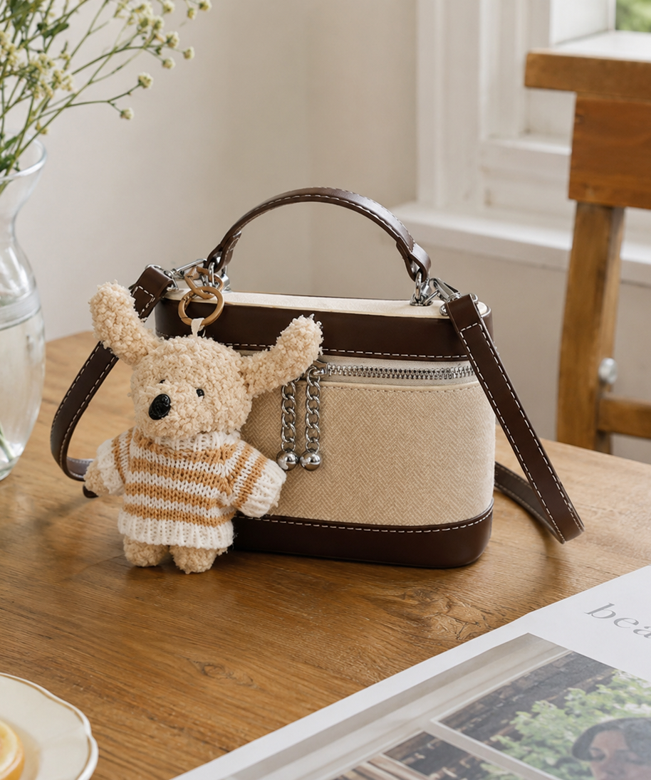 Leporia Bunny Charm Mini Handbag