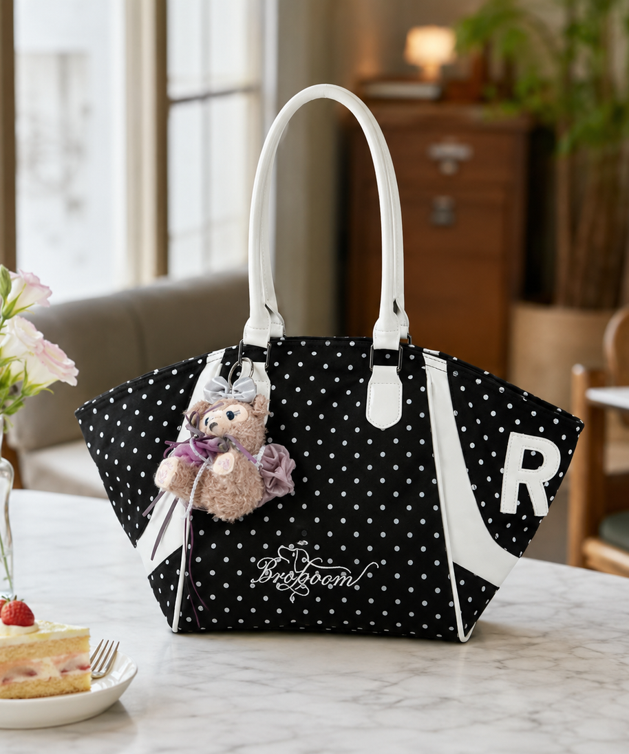 Lavitra Polka Dot Tote Bag