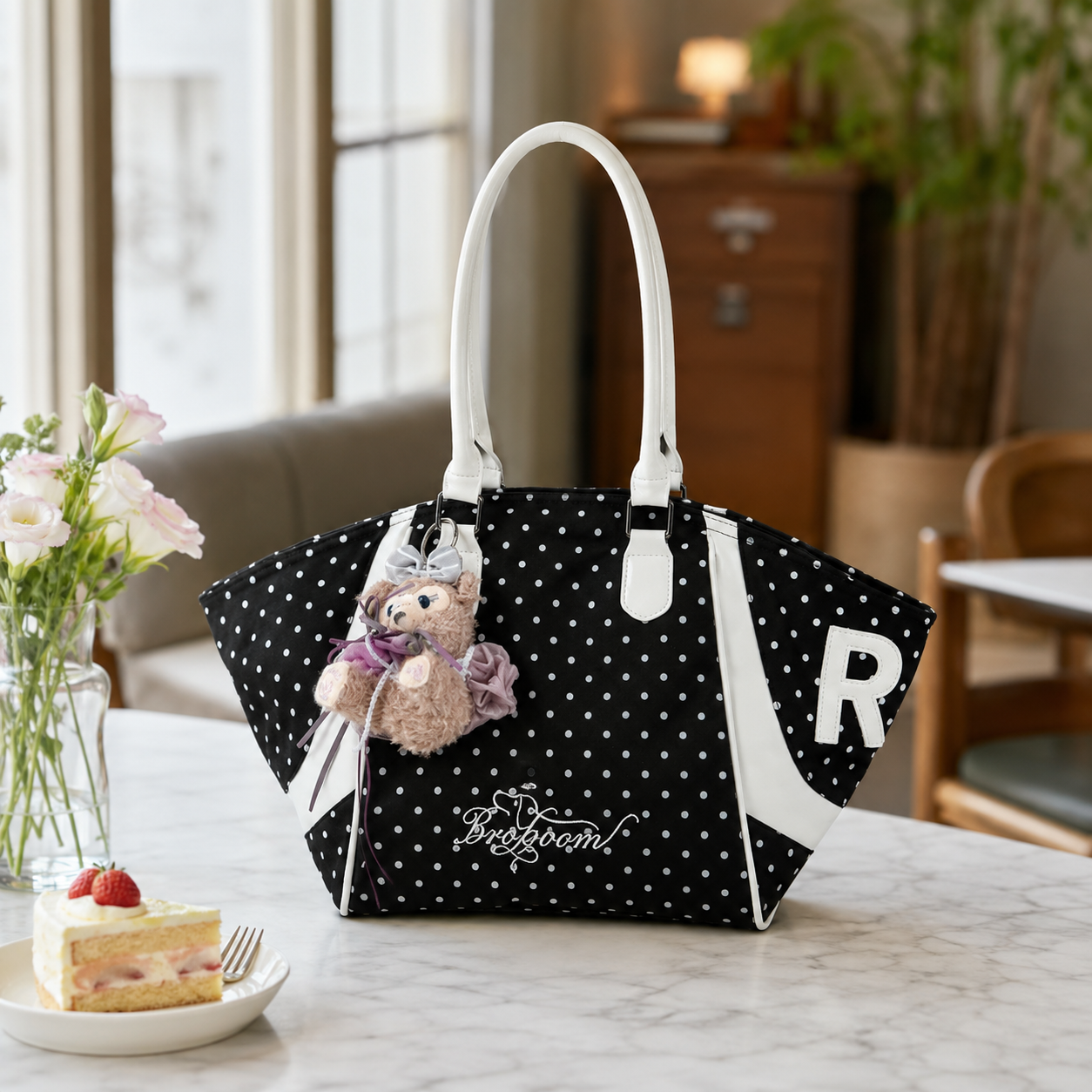 Lavitra Polka Dot Tote Bag