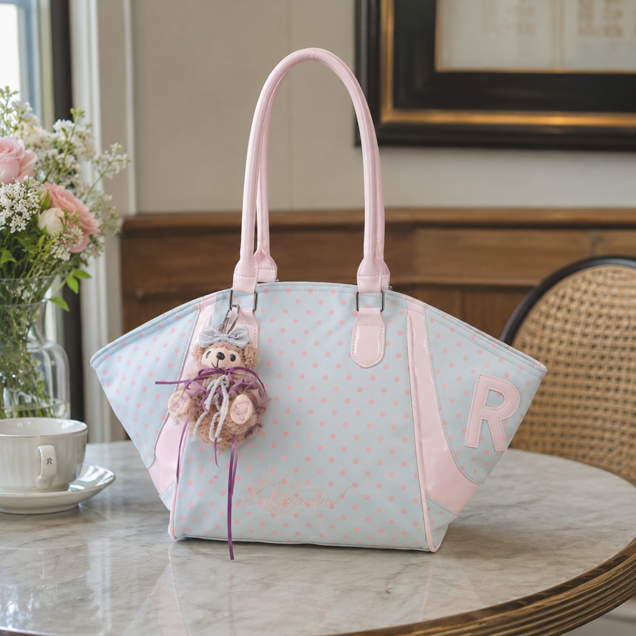 Lavitra Polka Dot Tote Bag