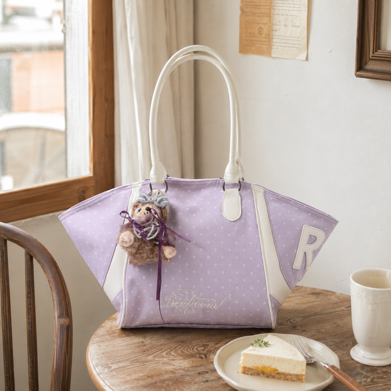 Lavitra Polka Dot Tote Bag
