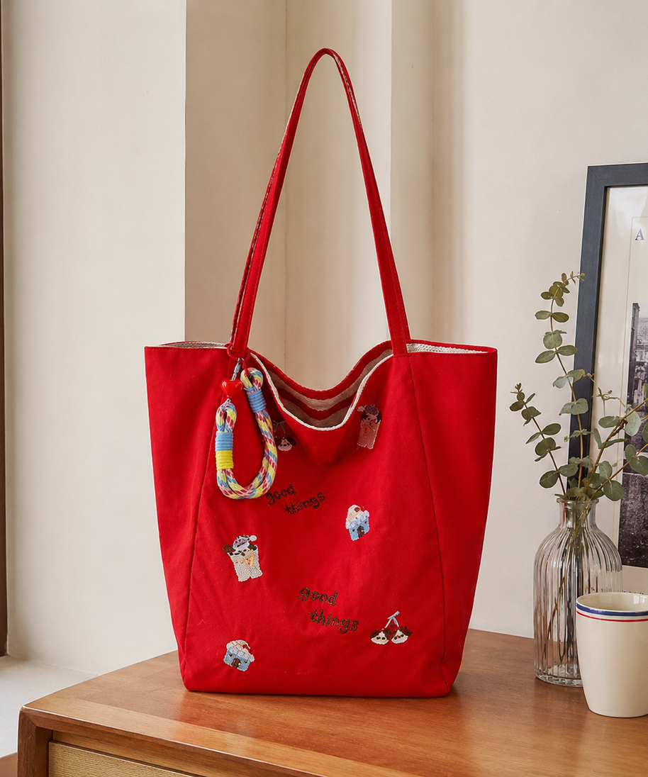 Fioratta Embroidered Tote Bag