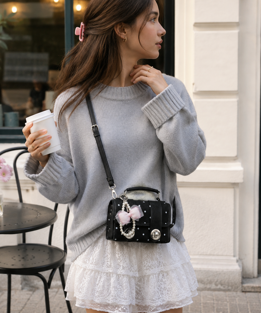 Jolivra Bow Charm Mini Bag